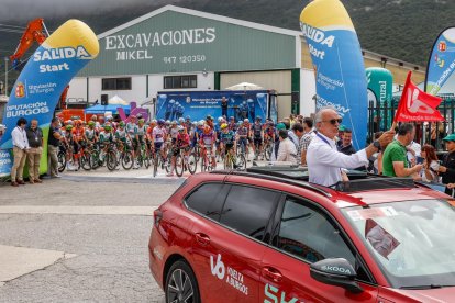 Imagen de la tercera etapa de la Vuelta a Burgos.