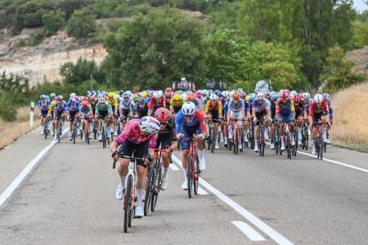 Imagen de la tercera etapa de la Vuelta a Burgos.