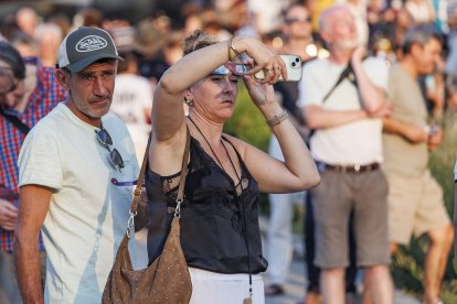 Instante del eclipse total en Burgos.