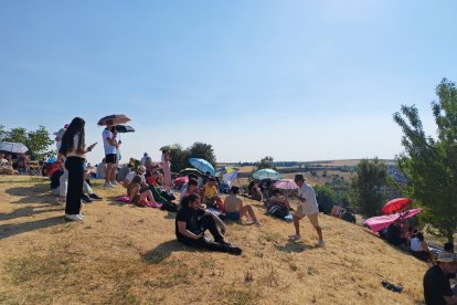 Instante del eclipse total en Burgos.