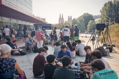 Instante del eclipse total en Burgos.
