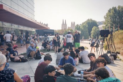 Instante del eclipse total en Burgos.