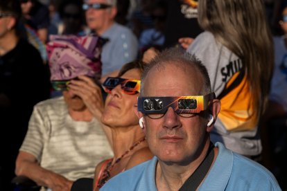Instante del eclipse total de sol.