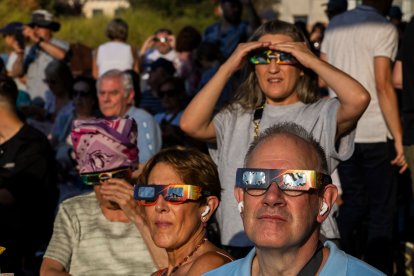 Instante del eclipse total de sol.