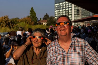 Instante del eclipse total de sol.