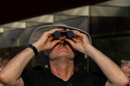 Instante del eclipse total de sol.
