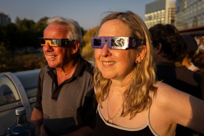 Instante del eclipse total de sol.