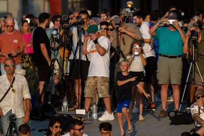 Instante del eclipse total de sol.