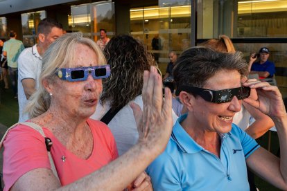 Instante del eclipse total de sol.