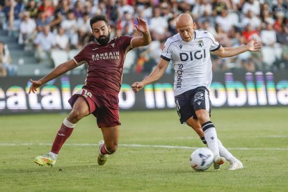 Imagen del partido entre el Burgos CF y el Córdoba.