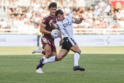 Imagen del partido entre el Burgos CF y el Córdoba.