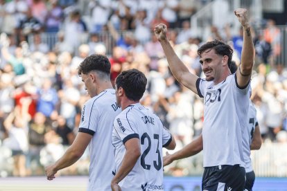 Imagen del partido entre el Burgos CF y el Córdoba.