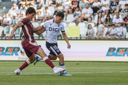 Imagen del partido entre el Burgos CF y el Córdoba.