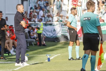 Imagen del partido entre el Burgos CF y el Córdoba.