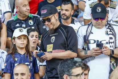 Imagen del partido entre el Burgos CF y el Córdoba.