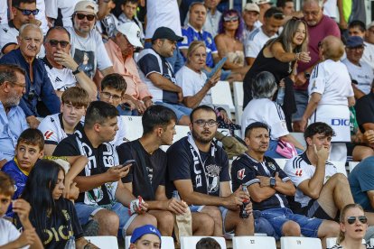 Imagen del partido entre el Burgos CF y el Córdoba.