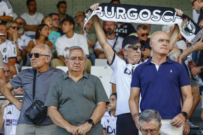 Imagen del partido entre el Burgos CF y el Córdoba.