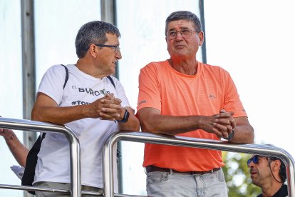 Imagen del partido entre el Burgos CF y el Córdoba.