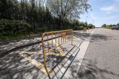 Imagen de los alrededores del HUBU y las obras del tercer búnker de radiología.