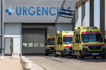 Imagen de los alrededores del HUBU y las obras del tercer búnker de radiología.