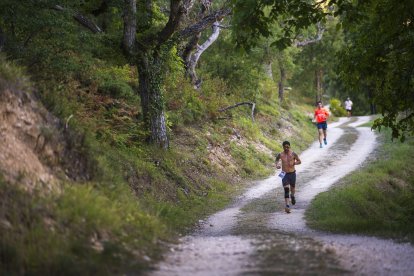 Los corredores durante la carrera
