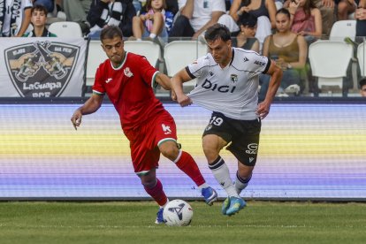 Imagen del partido entre el Burgos CF y la Real Sociedad B.