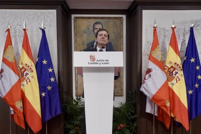 El presidente de la Junta de Castilla y León, Alfonso Fernández Mañueco, presenta las principales novedades de la Ley de Medidas Tributarias, Financieras y Administrativas para 2027.