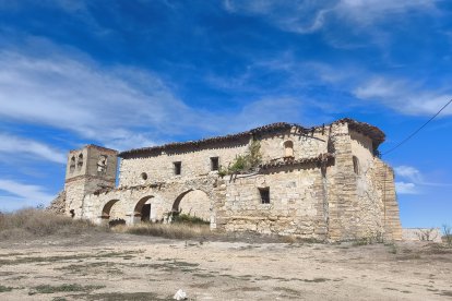 Estampa de la iglesia de Santa María.