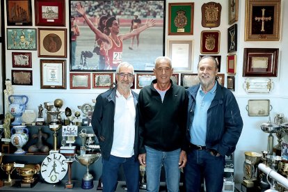 De izq. a dcha: Julio Ruiz Oppitz, José Manuel Abascal y Jesús Herrán.