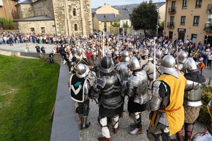 Recreación de la batalla de los Irmandiños en el Castillo de Ponferrada