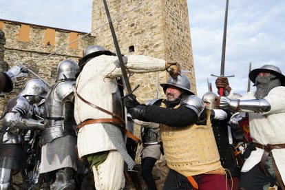 Recreación de la batalla de los Irmandiños en el Castillo de Ponferrada