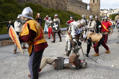Recreación de la batalla de los Irmandiños en el Castillo de Ponferrada