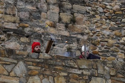 Recreación de la batalla de los Irmandiños en el Castillo de Ponferrada