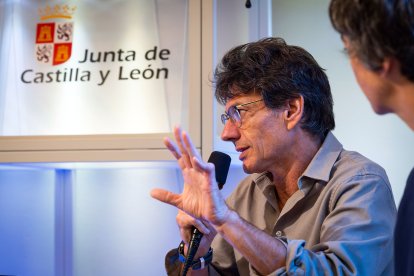 Álvaro Manso, librero de Luz y Vida y presidente de la Asociación de Libreros de Burgos.