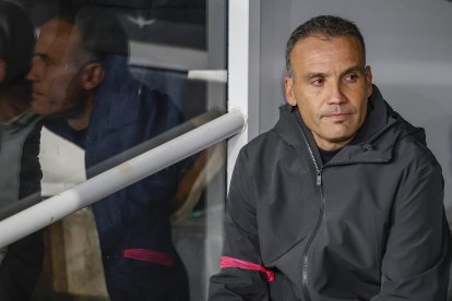 Imagen del partido entre el Burgos CF y el Sabadell.
