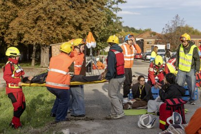 Simulacro de accidente con múltiples víctimas en el Hospital Militar.