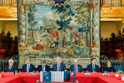 El Rey Felipe VI, asiste al Patronato de la Fundación Pro Real Academia Española