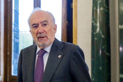 El vicepresidente de la Fundación Pro RAE, y director de la RAE, Santiago Muñoz Machado, asiste al Patronato de la Fundación Pro Real Academia Española