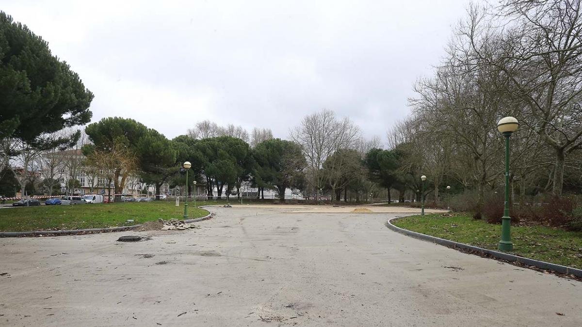 Imagen de la zona del parque en la que se ha cimentado.-RAÚL G. OCHOA