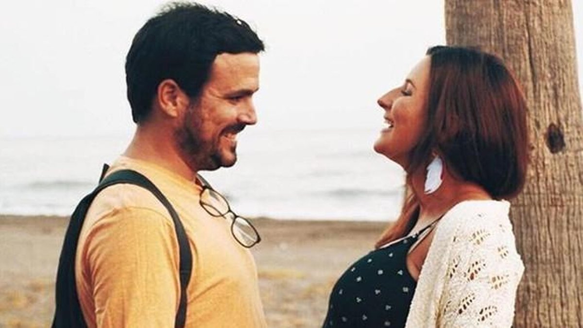 Alberto Garzón junto a su esposa, Anna Ruiz, durante el embarazo.-