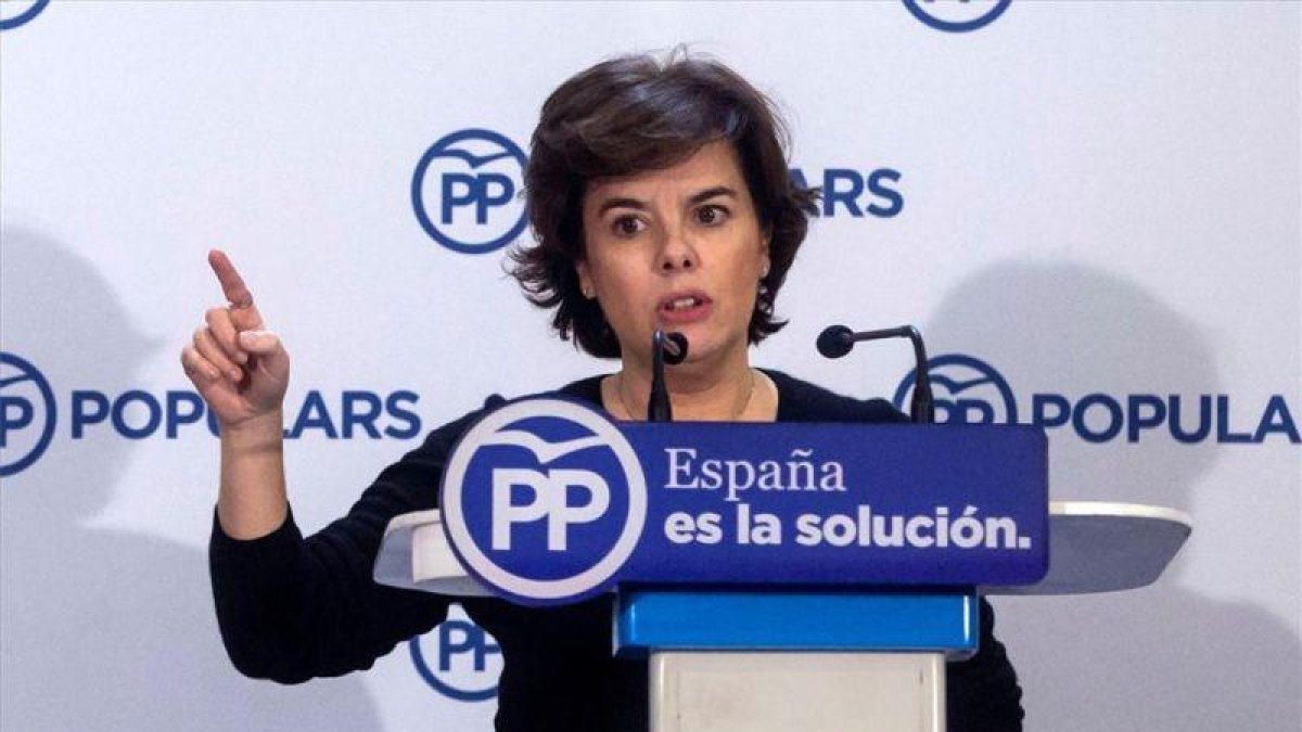 La vicepresidenta del Gobierno, Soraya Sáenz de Santamaría.-EFE / QUIQUE GARCÍA