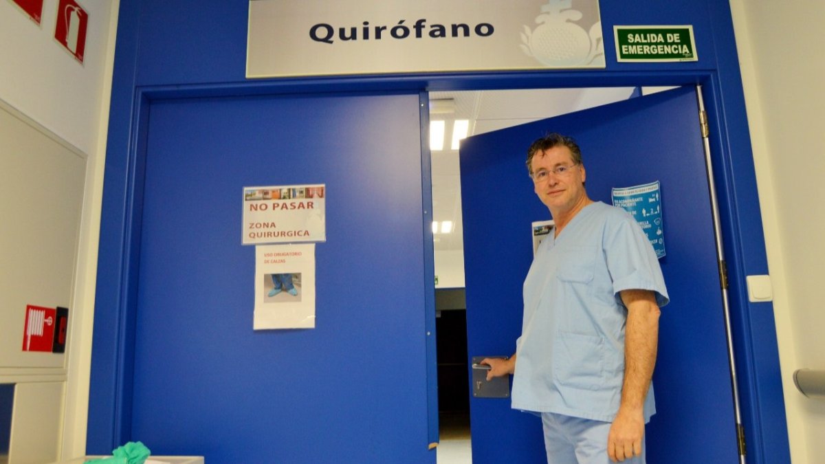 Juan García Carrasco en el Hospital San Juan de Dios. ECB