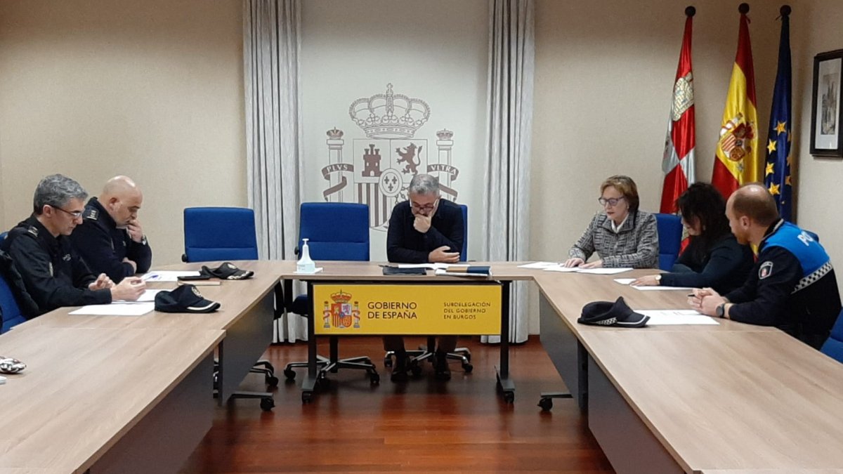 Imagen de la reunión de la mesa de seguimiento de Burgos. ECB