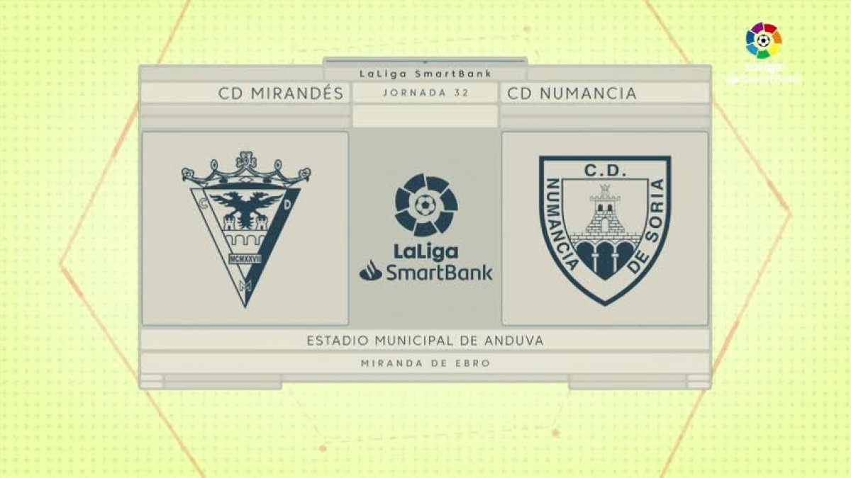 VIDEO: Resumen Goles Mirandés - Numancia - Jornada 32 - La Liga SmartBank