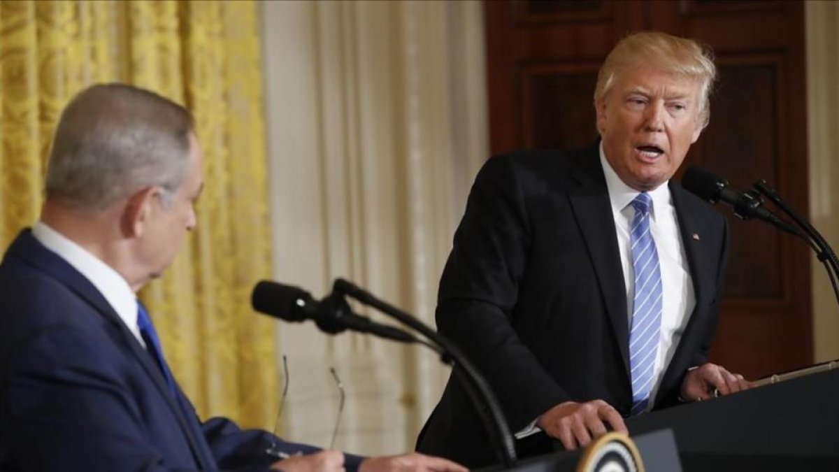 Trump y Netanyahu, en la Casa Blanca.-/ AP / PABLO MARTÍNEZ MONSIVAIS
