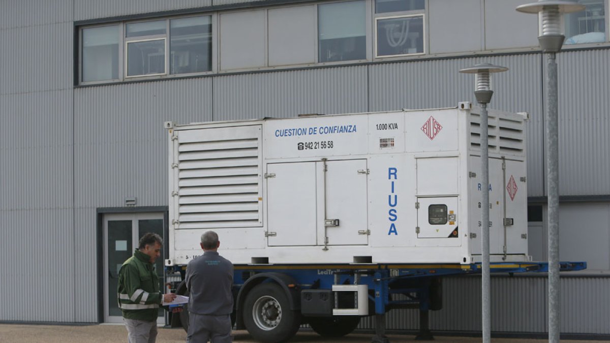 Imagen del generador que dará cobertura  a la carpa. R. G. OCHOA