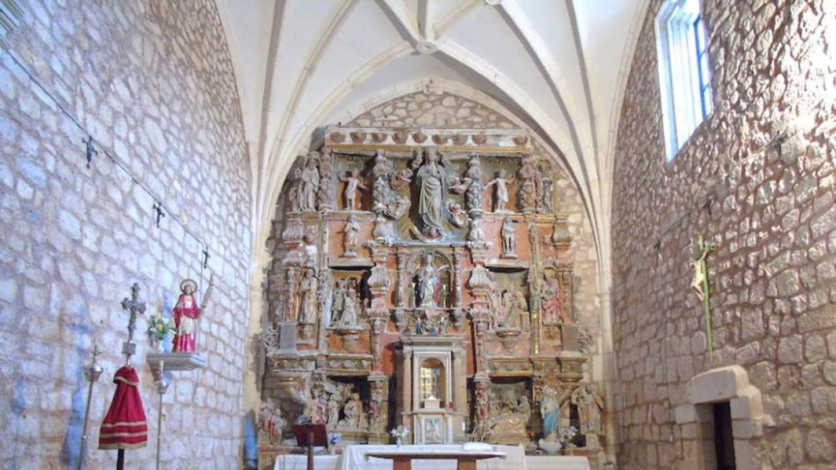 El retablo de la iglesia de Cardeñuela Río Pico muestra un notable deterioro-ECB