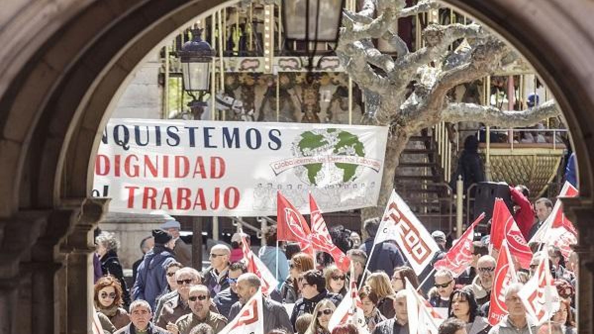 Una protesta sindical este año-I. L. MURILLO
