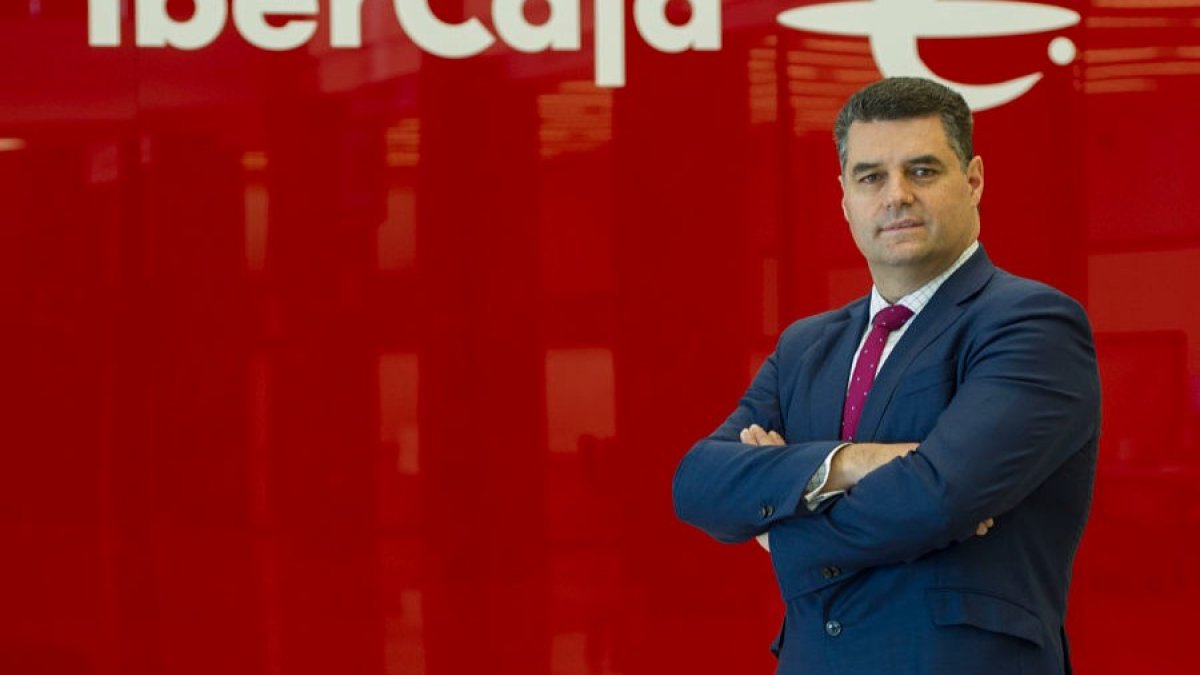 Jose Ignacio Juez en la sede de Ibercaja en Burgos. ECB