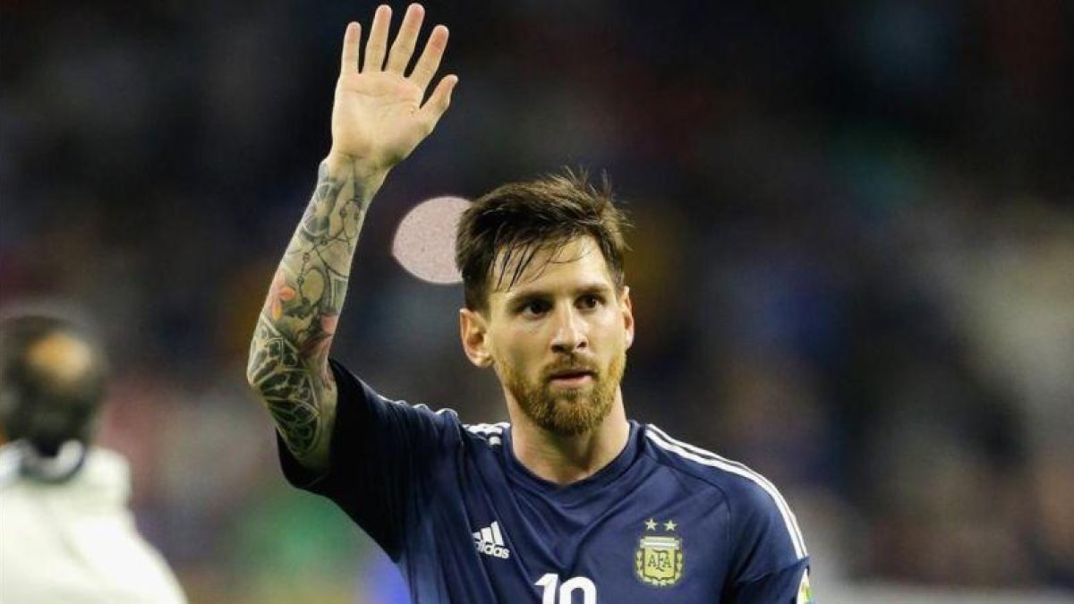 Leo Messi, tras un partido de la Copa América Centenario con Argentina.-AFP / BOB LEVEY
